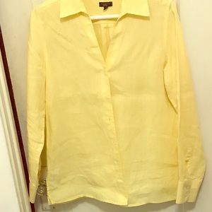 Talbots button down yellow